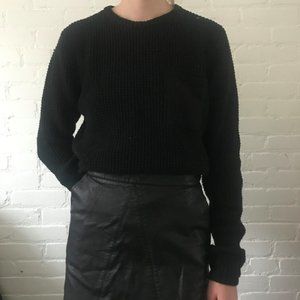 Black oversized sweater